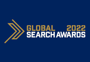 Global Search Awards 2022 logo on a dark blue background.