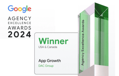 DAC Wins App Growth Award at Google’s 2024 Agency Excellence Awards