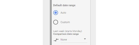 Configuration des plages de données dans Google Data Studio