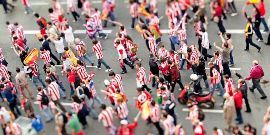 Aficionados en Barcelona