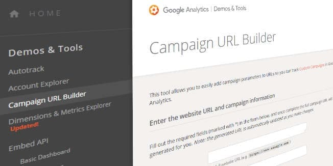 Creador de URL de campaña de Google