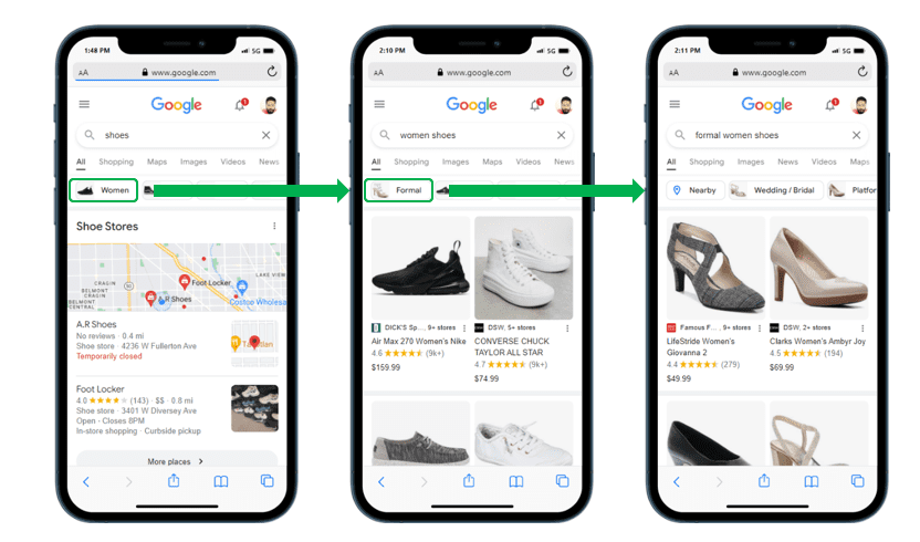 google product carousel