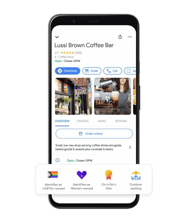 LGBTQ-owned attribute on Google Business Profile