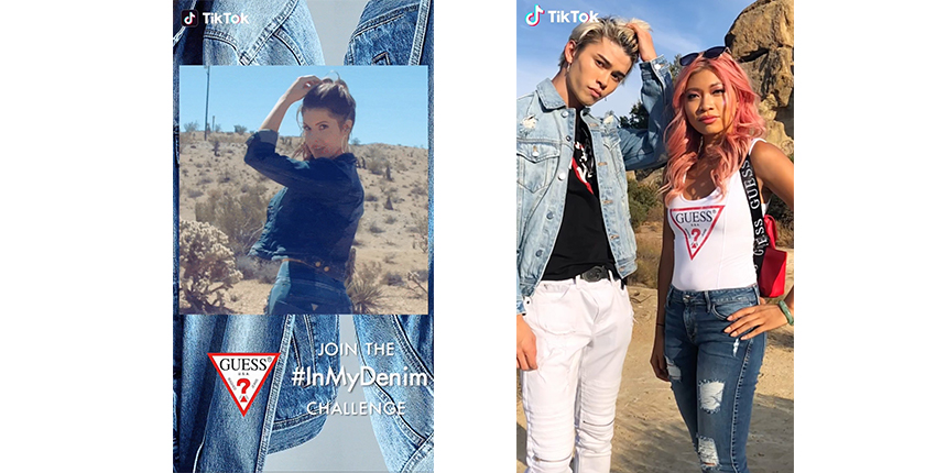  Campagne publicitaire de Guess sur TikTok